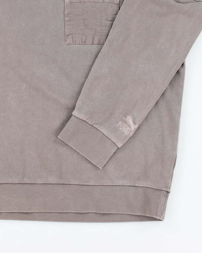 Vintage 2000's Puma Faded Quarter Zip Sweatshirt - S