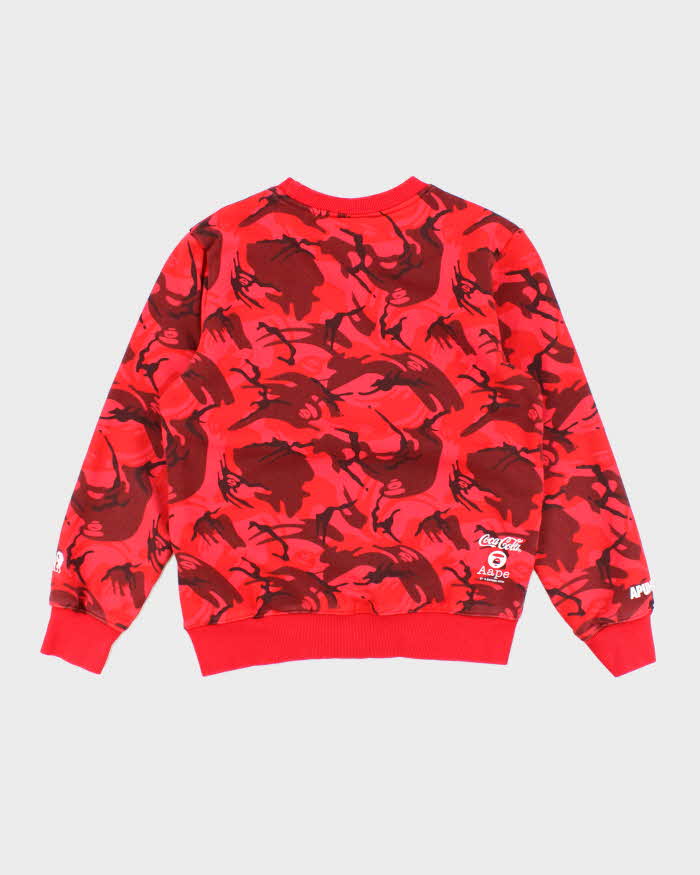Vintage Ape by Bathing Ape Coca Cola Camo Sweatshirt - S