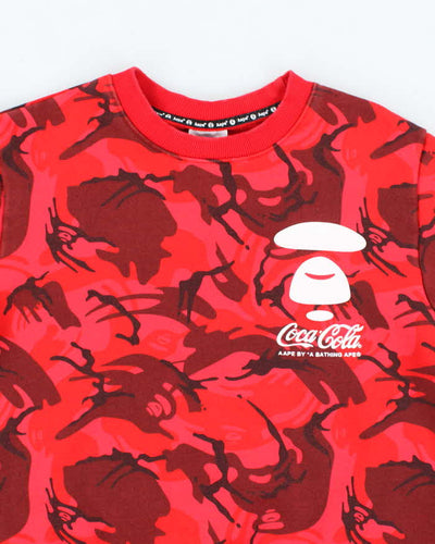 Vintage Ape by Bathing Ape Coca Cola Camo Sweatshirt - S