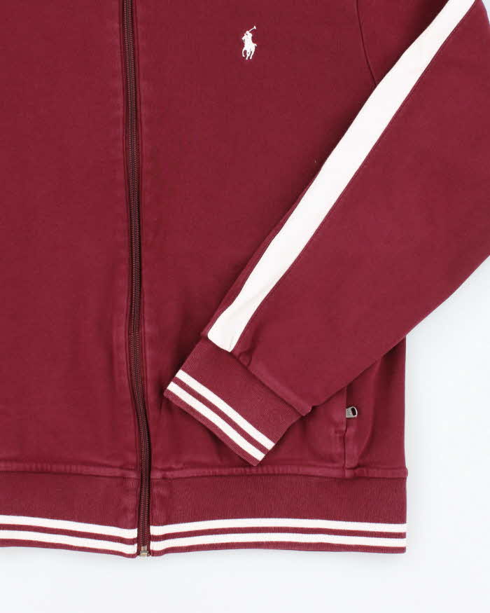 Vintage Ralph Lauren Small Horse Zip Up Bomber Sweatshirt - M