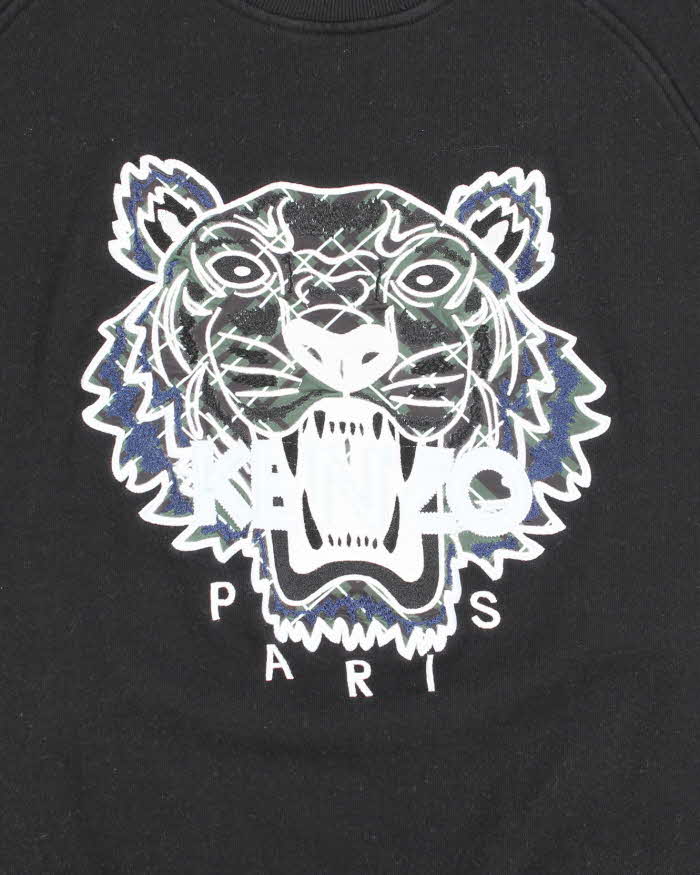Vintage 2000's Kenzo Embroidered Tiger Sweatshirt - XL
