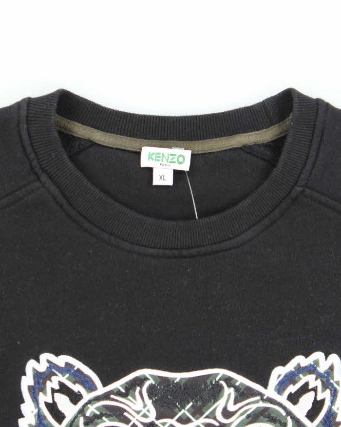 Vintage 2000's Kenzo Embroidered Tiger Sweatshirt - XL