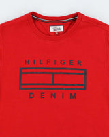 Vintage 2000's Tommy Hilfiger Spell Out Logo Sweatshirt - M