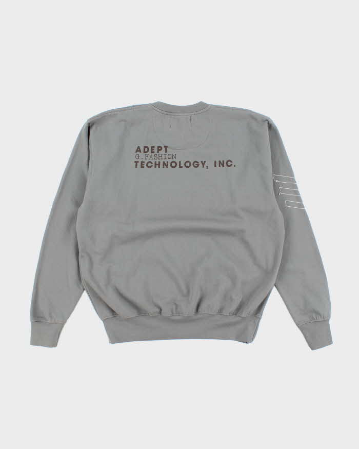 Vintage Y2K Adapt Embroidered Logo Sweatshirt - L