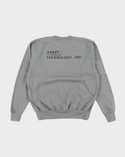 Vintage Y2K Adapt Embroidered Logo Sweatshirt - L