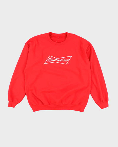 Vintage Y2K Budweiser Spell Out Sweatshirt - L