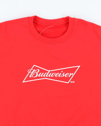 Vintage Y2K Budweiser Spell Out Sweatshirt - L