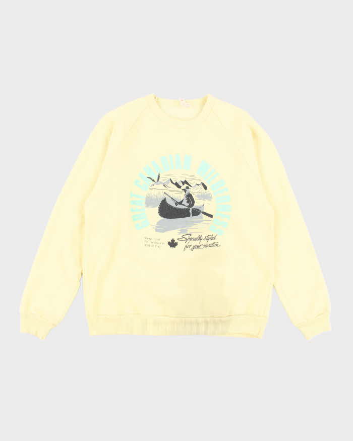 Vintage 90's Canadian Wilderness Graphic Print Sweatshirt - M