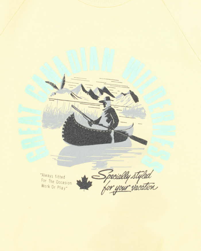 Vintage 90's Canadian Wilderness Graphic Print Sweatshirt - M