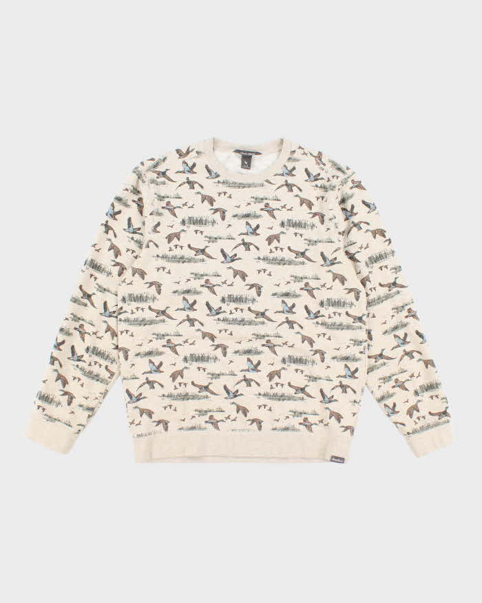 Vintage 2000's Eddie Bauer Duck All Over Print Sweatshirt - S