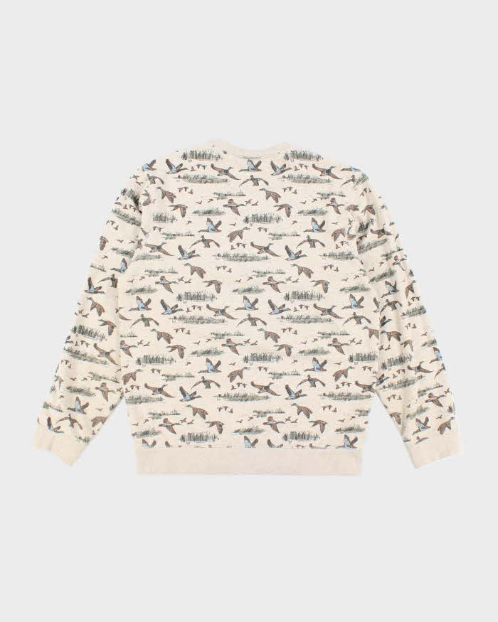 Vintage 2000's Eddie Bauer Duck All Over Print Sweatshirt - S