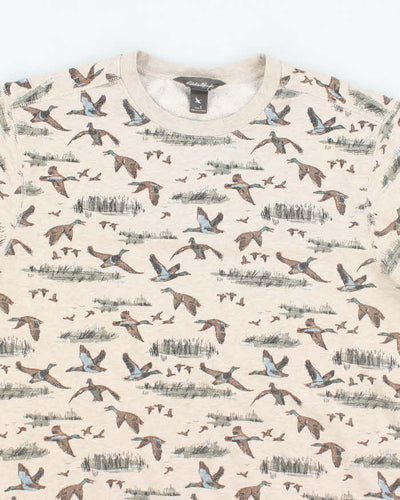Vintage 2000's Eddie Bauer Duck All Over Print Sweatshirt - S