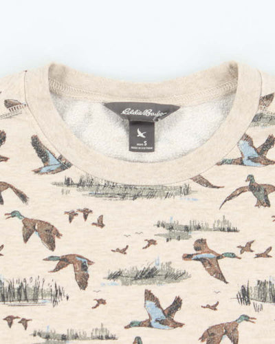Vintage 2000's Eddie Bauer Duck All Over Print Sweatshirt - S