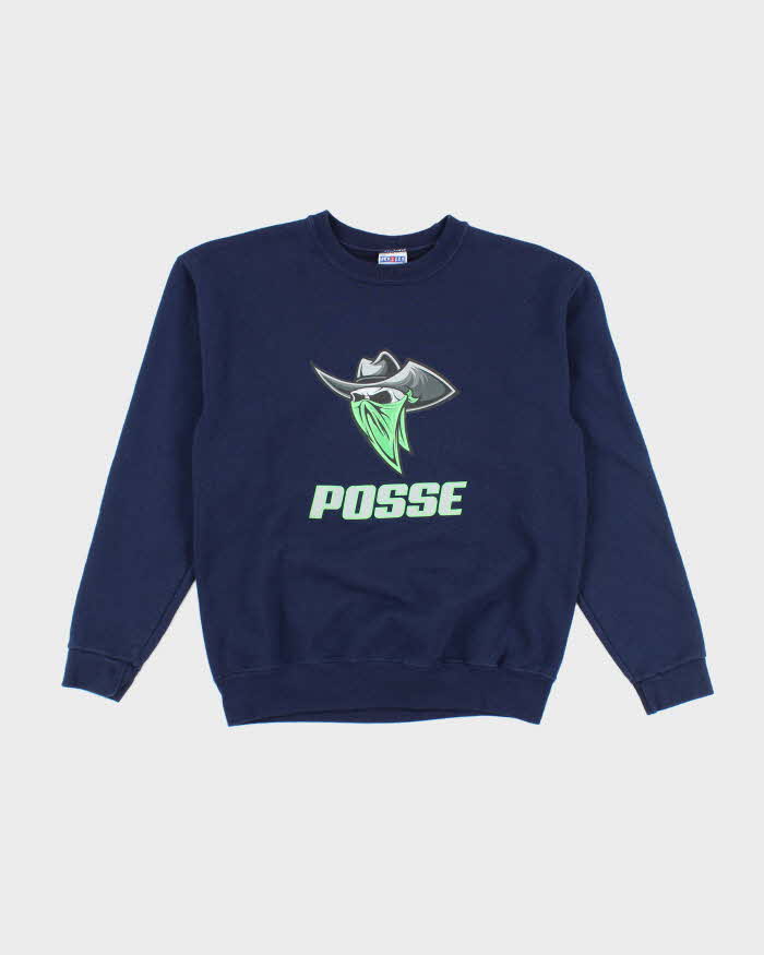 Vintage 2000's Cowboy Skull Posse Sweatshirt - L