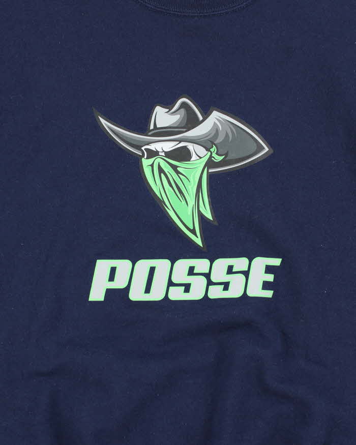 Vintage 2000's Cowboy Skull Posse Sweatshirt - L