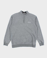 Vintage Y2K Columbia Small Logo Quarter Zip Sweatshirt - M