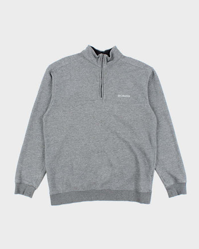 Vintage Y2K Columbia Small Logo Quarter Zip Sweatshirt - M