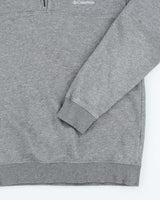Vintage Y2K Columbia Small Logo Quarter Zip Sweatshirt - M