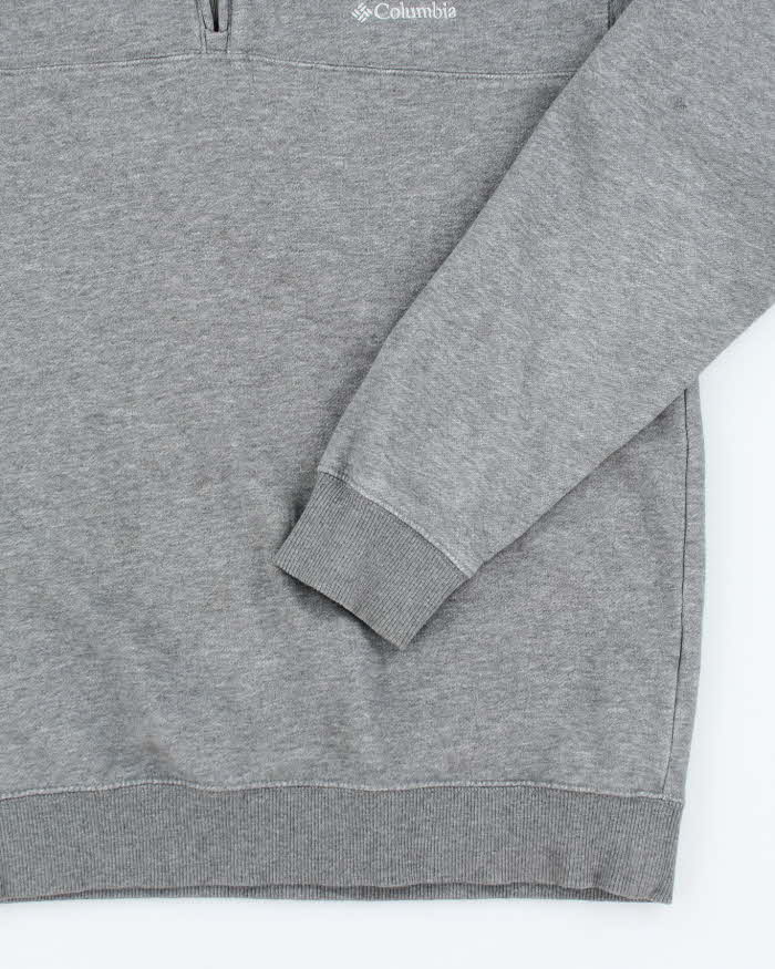 Vintage Y2K Columbia Small Logo Quarter Zip Sweatshirt - M