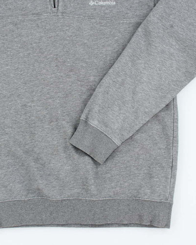 Vintage Y2K Columbia Small Logo Quarter Zip Sweatshirt - M
