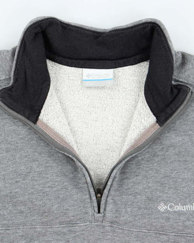 Vintage Y2K Columbia Small Logo Quarter Zip Sweatshirt - M