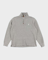 Vintage 2000's Ralph Lauren Small Horse Quarter Zip Hoodie - M