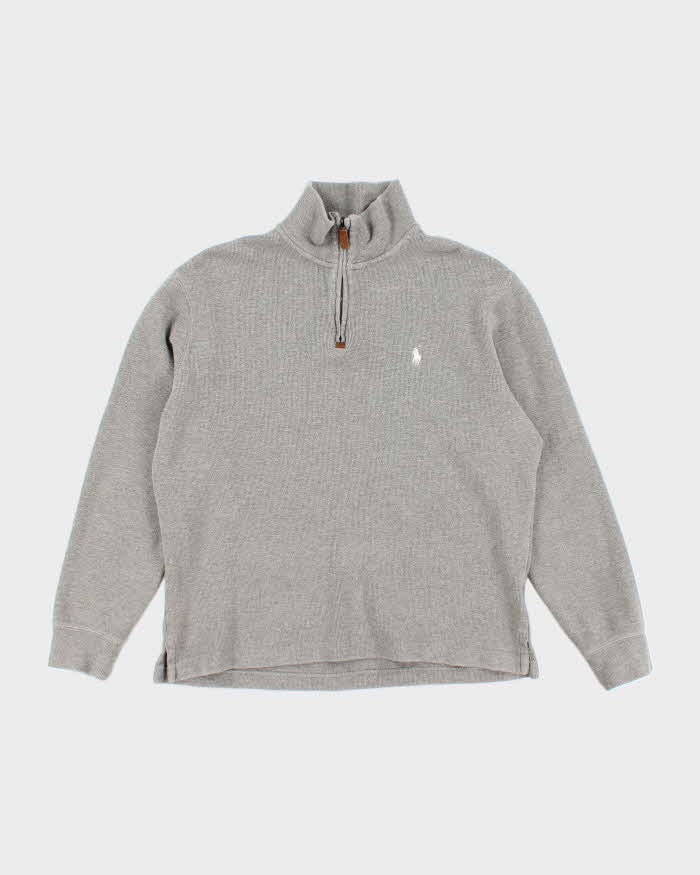 Vintage 2000's Ralph Lauren Small Horse Quarter Zip Hoodie - M