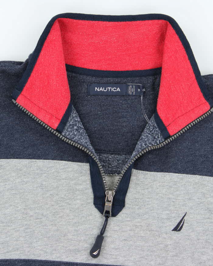 Vintage 00s Nautica Quart-Zip Sweatshirt - M