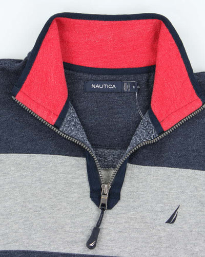 Vintage 00s Nautica Quart-Zip Sweatshirt - M