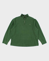 Vintage Polo By Ralph Lauren Quarter-Zip Sweatshirt - XL