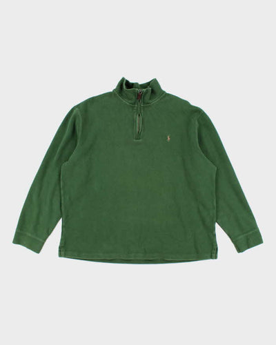 Vintage Polo By Ralph Lauren Quarter-Zip Sweatshirt - XL