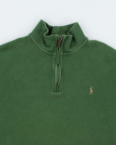 Vintage Polo By Ralph Lauren Quarter-Zip Sweatshirt - XL