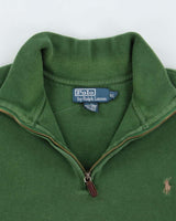 Vintage Polo By Ralph Lauren Quarter-Zip Sweatshirt - XL