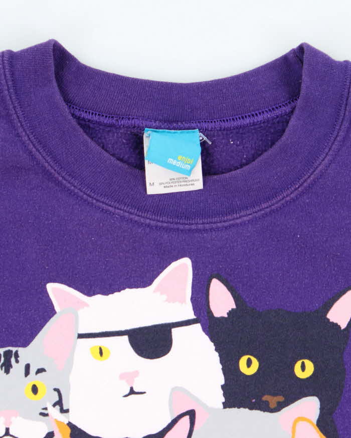 Vintage Y2K Enjoi Big Cats Logo Sweatshirt - M