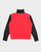 Vintage 90's Heavyweight Two Tone Quarter Zip Sweatshirt - M