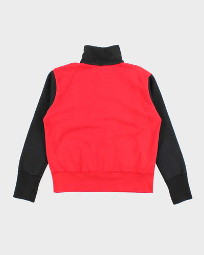 Vintage 90's Heavyweight Two Tone Quarter Zip Sweatshirt - M