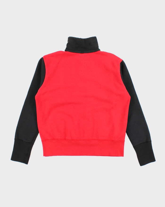 Vintage 90's Heavyweight Two Tone Quarter Zip Sweatshirt - M