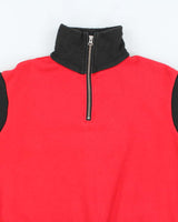 Vintage 90's Heavyweight Two Tone Quarter Zip Sweatshirt - M