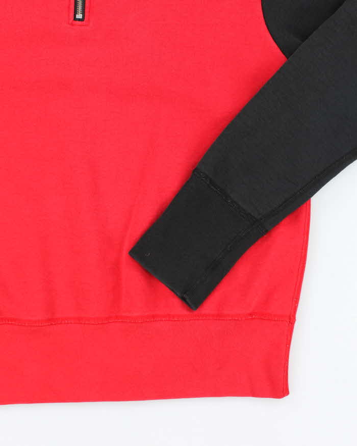 Vintage 90's Heavyweight Two Tone Quarter Zip Sweatshirt - M