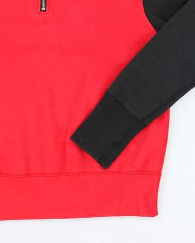 Vintage 90's Heavyweight Two Tone Quarter Zip Sweatshirt - M