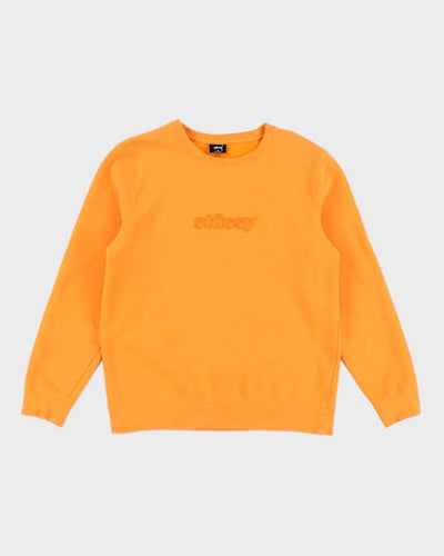 Vintage 2000's Stussy Embossed Logo Sweatshirt - M