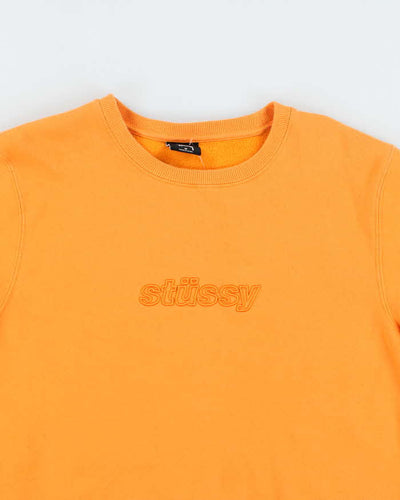 Vintage 2000's Stussy Embossed Logo Sweatshirt - M