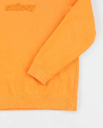 Vintage 2000's Stussy Embossed Logo Sweatshirt - M