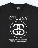 Vintage Y2K Stussy Embroidered Logo Sweatshirt - L