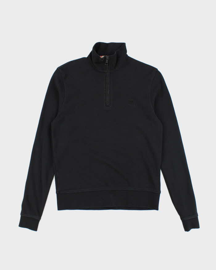 Vintage 2000's Burberry Brit Blackout Quarter Zip Fleece - S