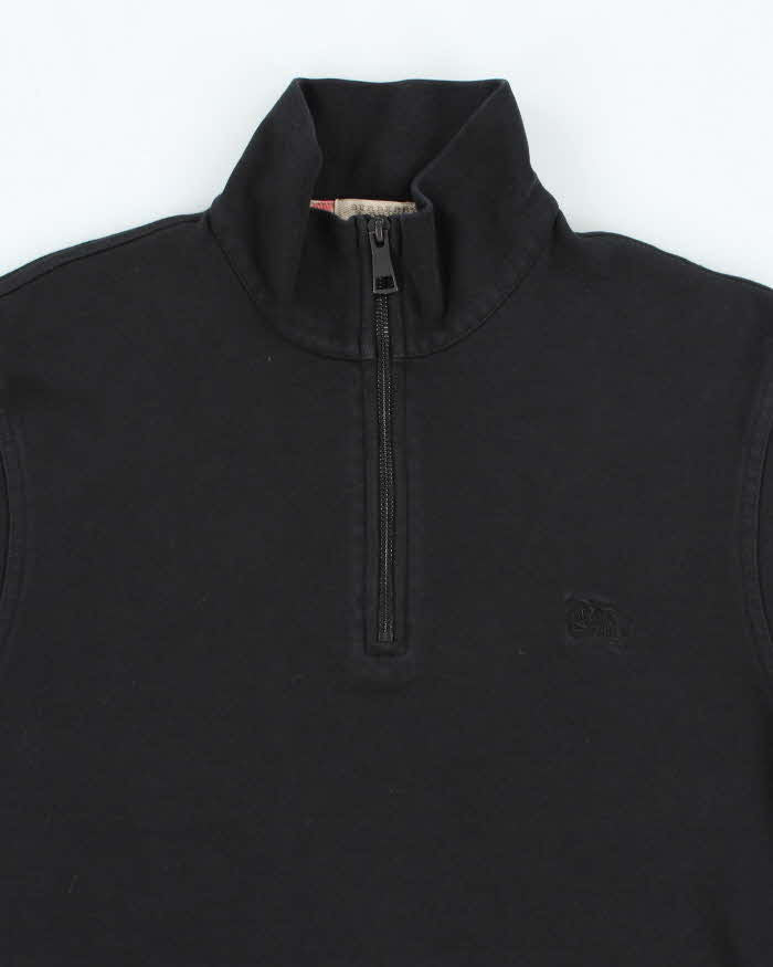 Vintage 2000's Burberry Brit Blackout Quarter Zip Fleece - S