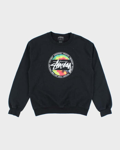 Vintage 2000's Stussy Tie Dye Logo Sweatshirt - S