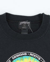 Vintage 2000's Stussy Tie Dye Logo Sweatshirt - S