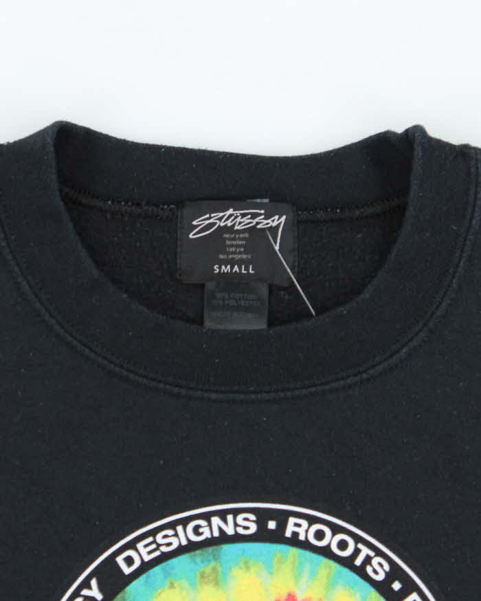 Vintage 2000's Stussy Tie Dye Logo Sweatshirt - S