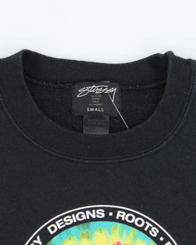 Vintage 2000's Stussy Tie Dye Logo Sweatshirt - S